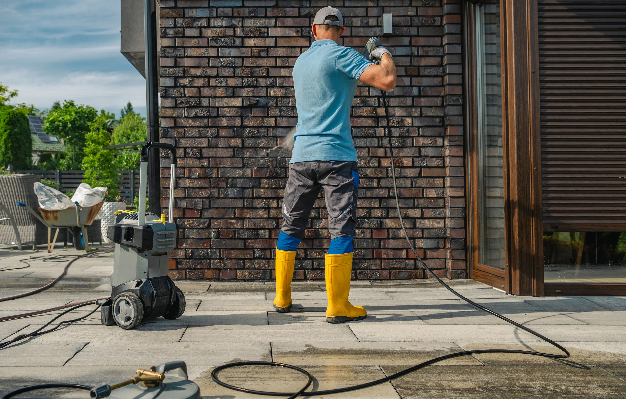 Professional facade cleaning service