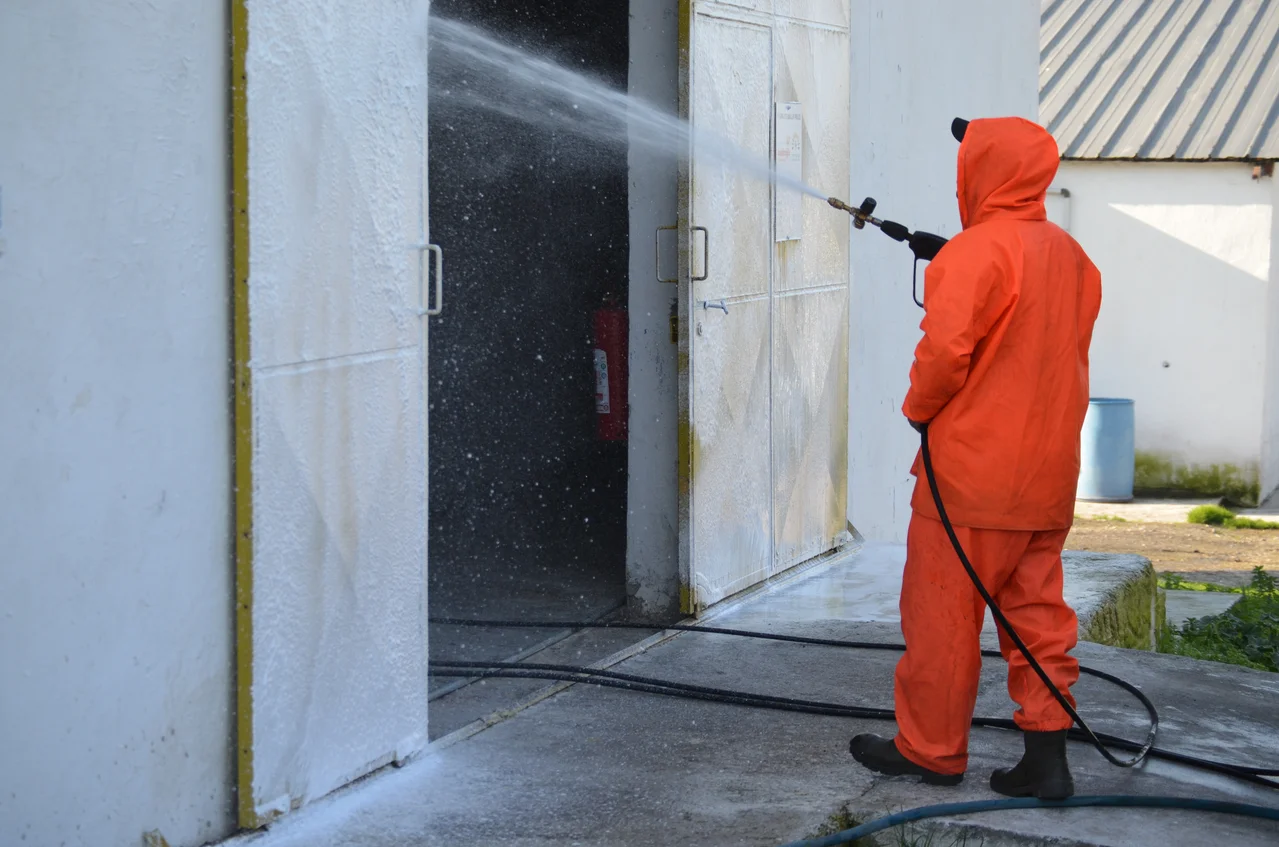 Professional facade cleaning service